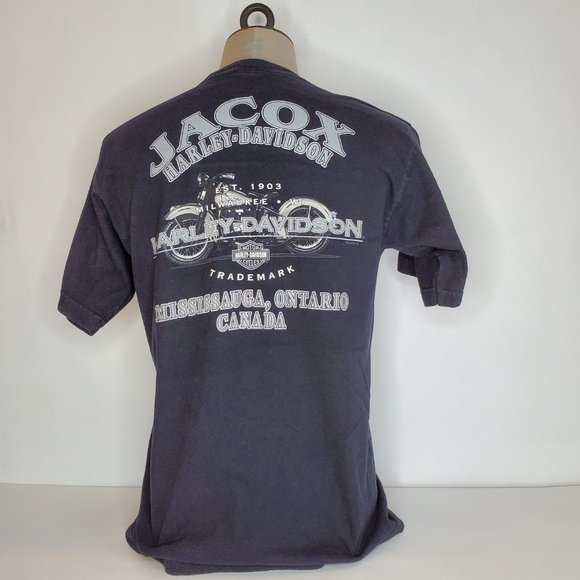 Jacox Harley Davidson Motorcycle Mississauga Ontario T Shirt Men's Large 2006 - Picture 2 of 5